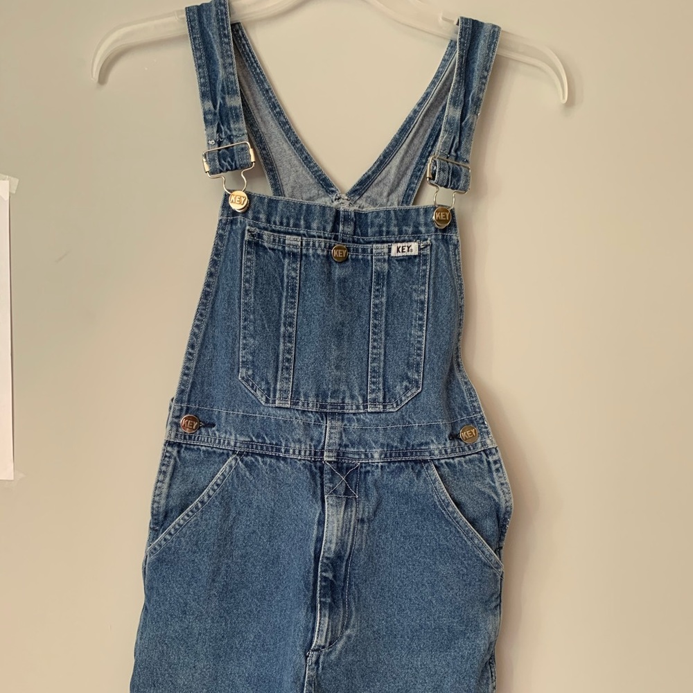 ☀️Cutoff denim overalls
